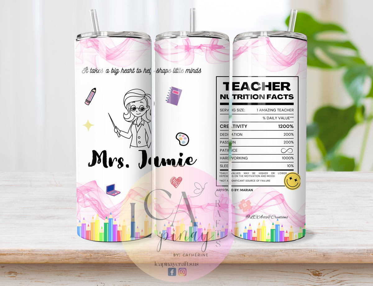 Teachers Cup, Appreciation Gift, Personalized Cup